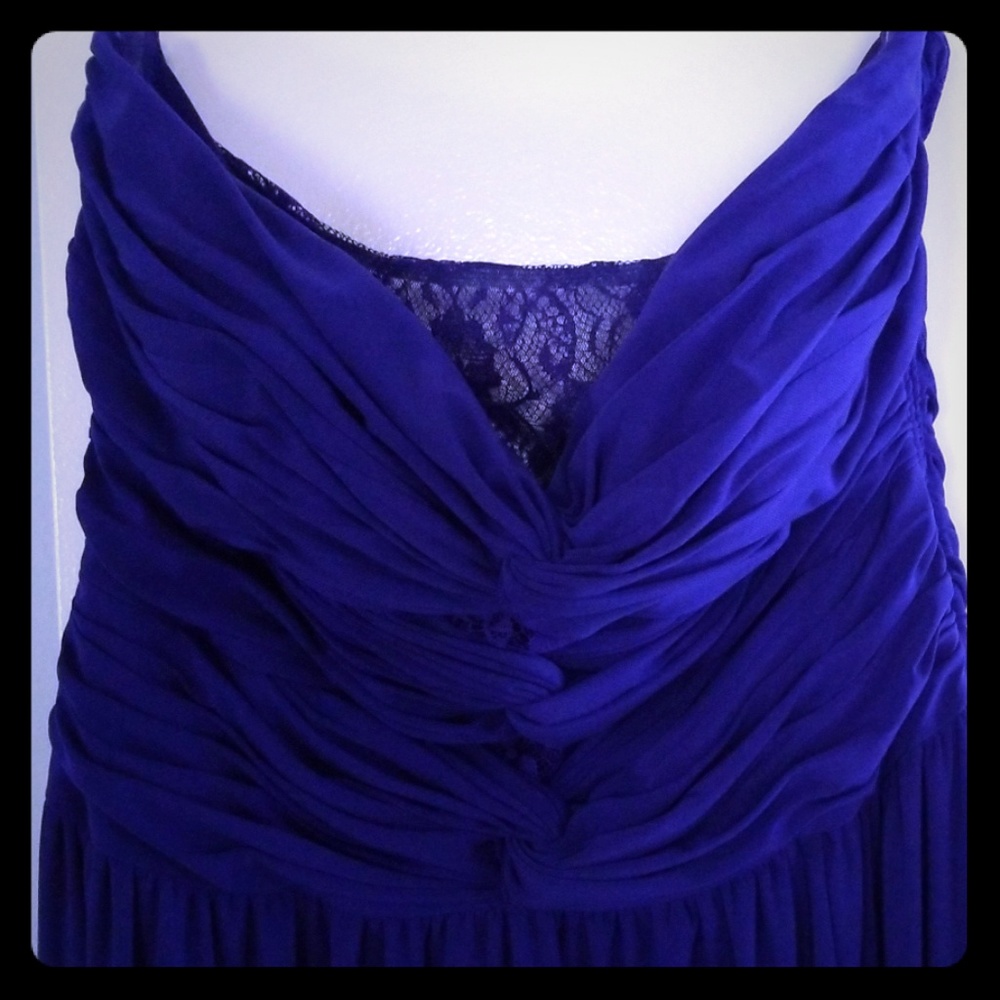 Juniors purple prom dress